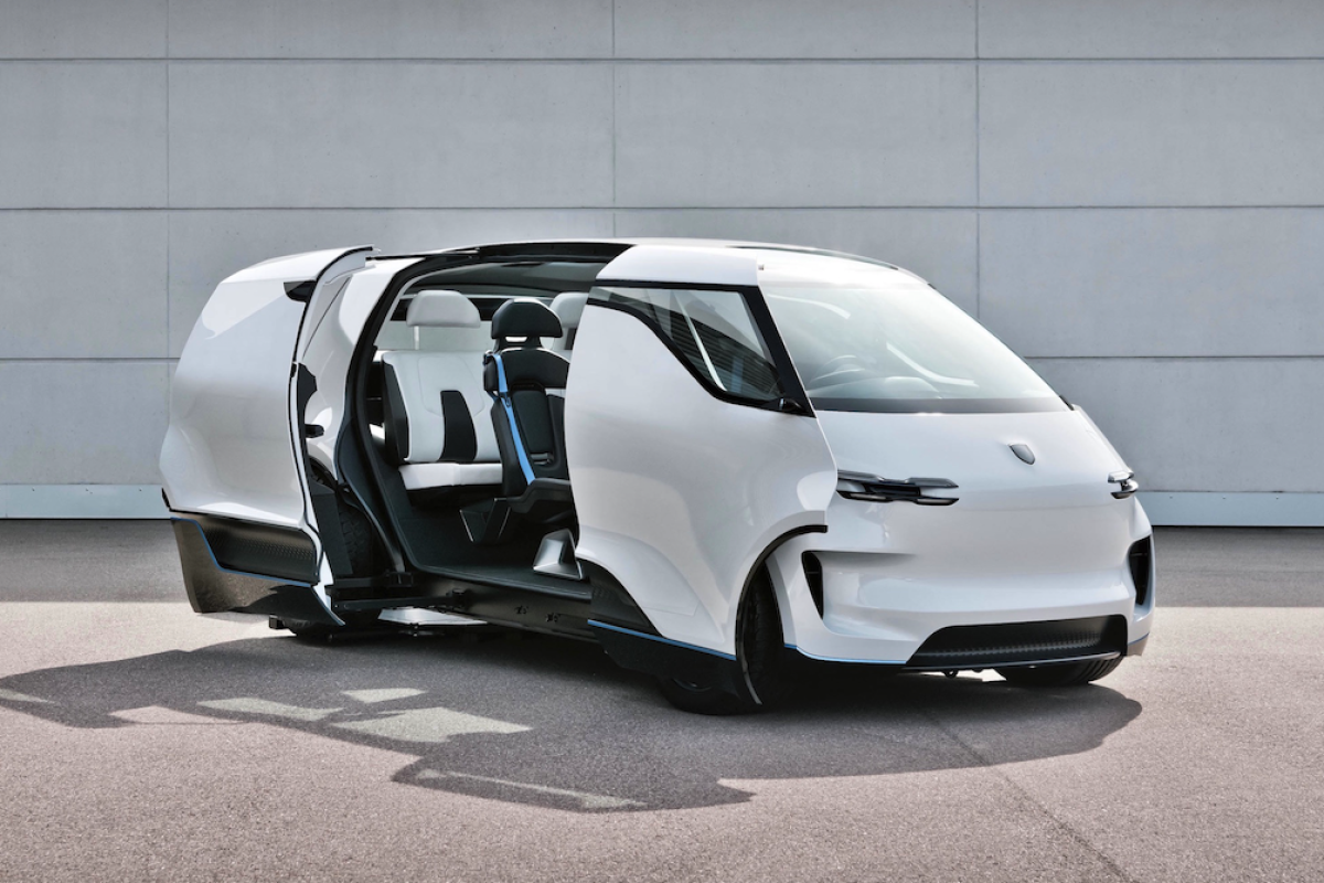 Porsche s electric van cabin looks to the